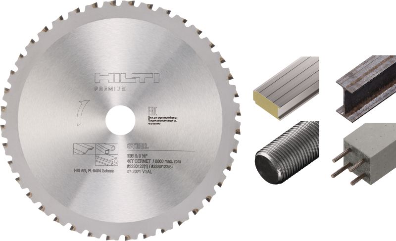 Disc pentru fierăstraie circulare pentru oțel Disc de calitate superioară, pentru fierăstraie circulare, pentru tăierea dreaptă, rapidă și la rece a metalelor