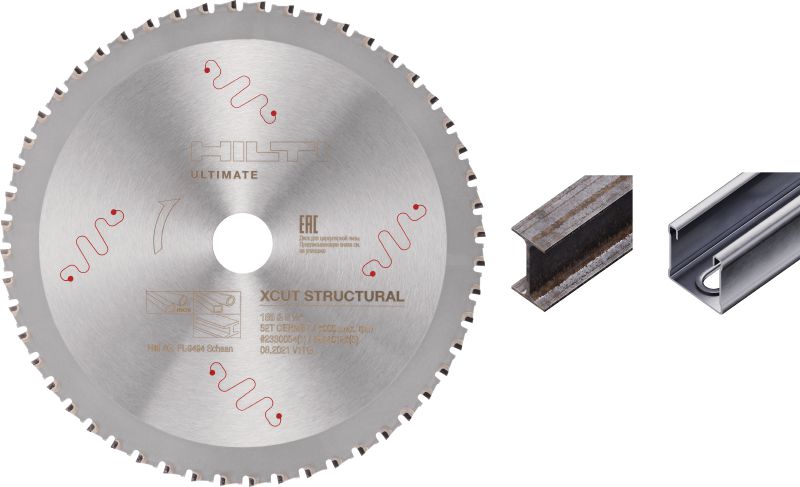 Disc X-Cut pentru fierăstraie circulare, pentru oțel structural și oțel inoxidabil Disc cu performanță înaltă, cu dinți din cermet, pentru fierăstraie circulare, pentru tăierea rapidă și cu rezistență mare în timp a oțelului structural, inclusiv a oțelului inoxidabil