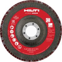 Disc casetat AF-D FT SPX Discuri casetate plate, cu carcasă din fibră, de ultimă generație, pentru polizarea grosieră sau fină a oțelului inoxidabil, oțelului și altor metale